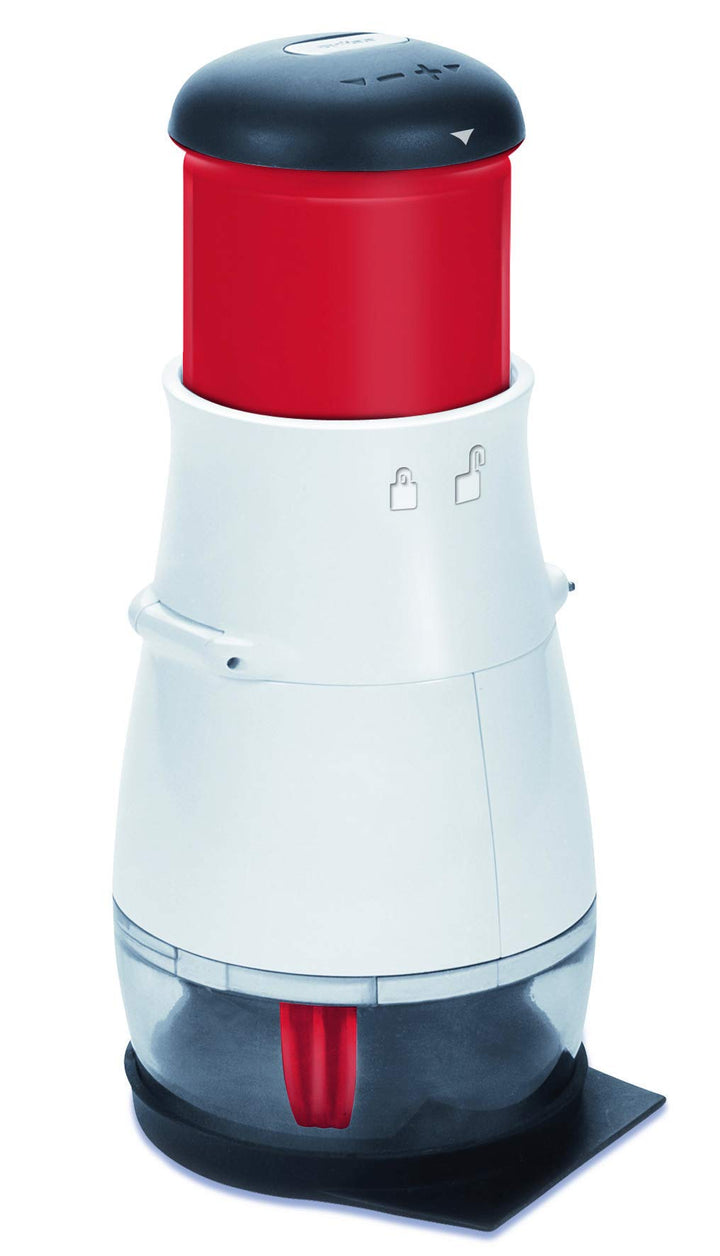 Zyliss E10402 Gemüsehacker, Einheitsgrösse, Weiss, Rot Zick Zick 2 Zerkleinerer, Zick Zick 2 Zerklei