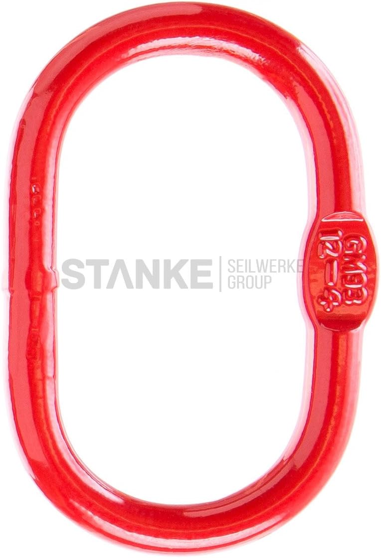 Jumbo-Shop Forstkette Schleifkette 8mm Rückekette - 1m Tragfähigkeit=2000kg SET - Anschlagkette Kett