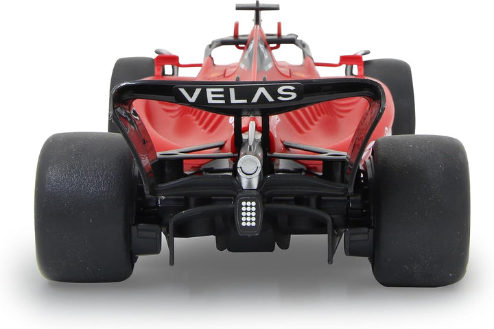JAMARA Ferrari F1-75 1:18 2,4GHz - 2,4GHz für Mehrspielerbetrieb, offiziell lizenziert, originalgetr