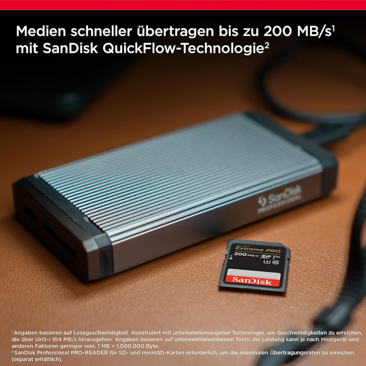 SanDisk Extreme PRO SDXC UHS-I Speicherkarte 128 GB (V30, Übertragungsgeschwindigkeit 200 MB/s, U3,