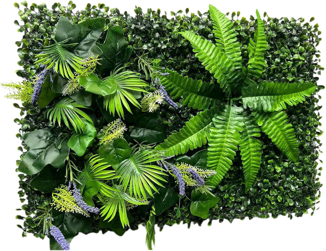 Lecerrot Realistische Künstliche Grüne Pflanzen Paneele, Garten Sichtschutz Dekozaun, Künstliche Pfl