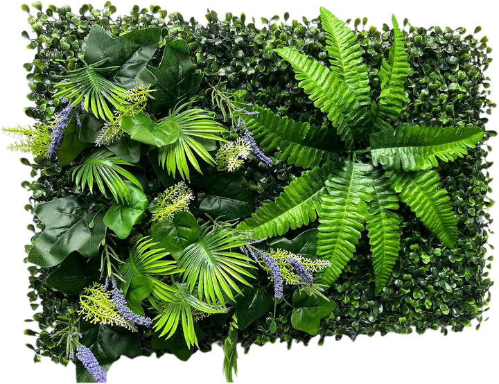 Lecerrot Realistische Künstliche Grüne Pflanzen Paneele, Garten Sichtschutz Dekozaun, Künstliche Pfl