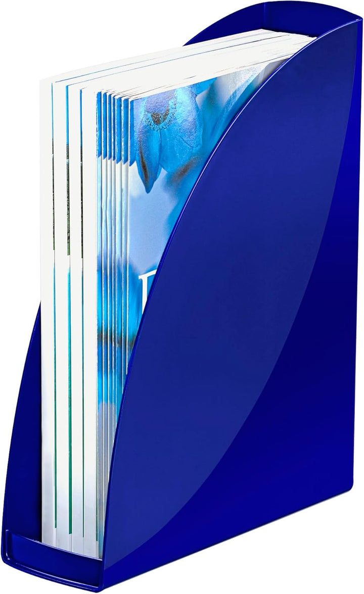 ELBA Stehsammler aus Kunststoff, für A4, blau, 4er Pack, blau