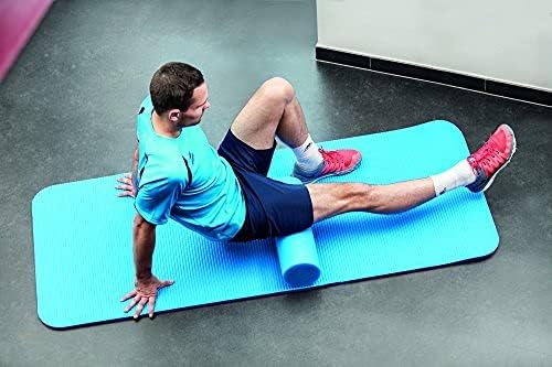 NMC Pilatesrolle blau 90x15cm Pilates Yogarolle Gymnastik Fitness Foam Rolle Comfy