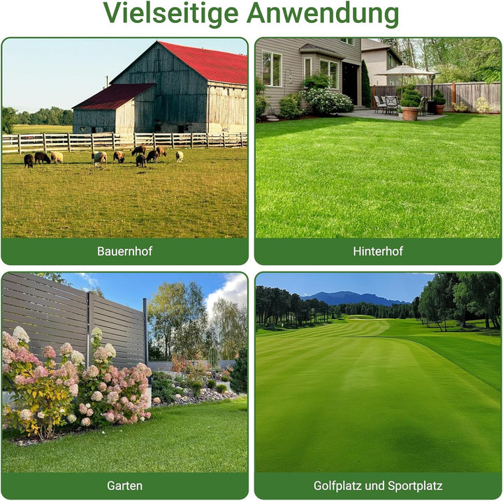 Rasen nivellierrechen 43 x 30 cm | 210 cm mit Einstellbarer Langer Griff | Egalisierer Rasen Edelsta