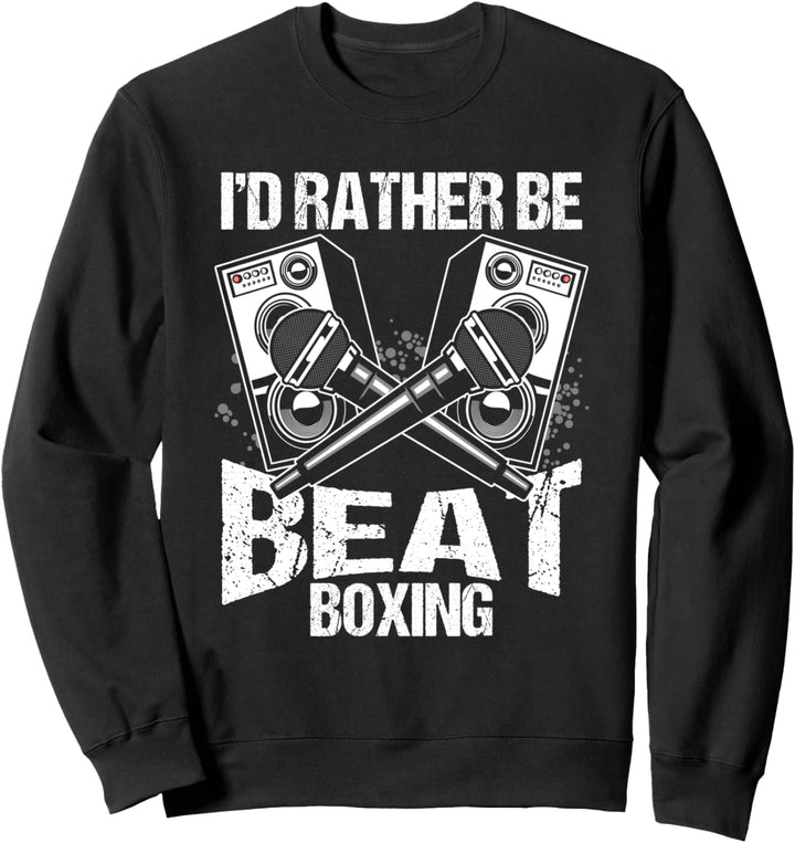 Beatbox Ghetto Hiphop Rap Sänger Beatboxer Künstler Cool Sweatshirt