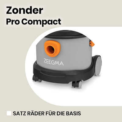 Zeegma ZONDER Pro COMPACT Nass-/Trockensauger, Kompakter Industriestaubsauger 1000W, Behälter 6 L, P