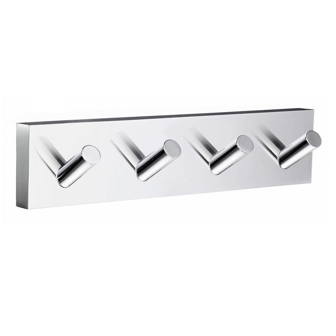 Smedbo "House" Chromed Quadruple Towel Hook, Polished Chrome, 17.8 x 4 x 4 cm Silber, Silber