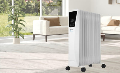 Bastilipo R-Ecofluid2-11 Energiespar-Heizkörper mit integriertem WLAN und 2000 W Leistung - H2o Natu