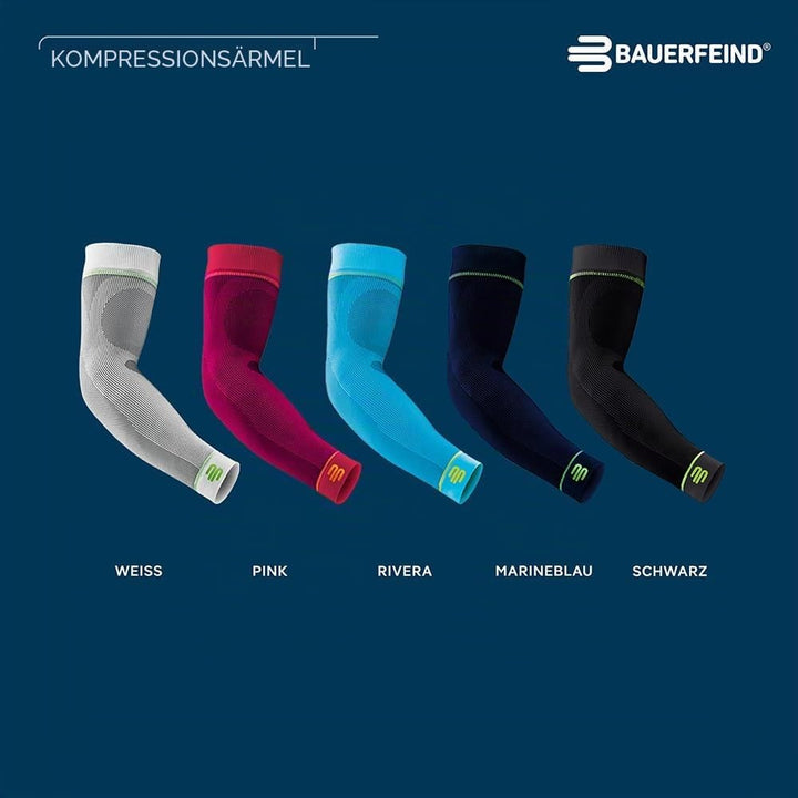BAUERFEIND Arm Sleeve „Compression Sleeves Arm“, 1 Paar Armlinge, Armstulpen Weiss S kurz, Weiss S k