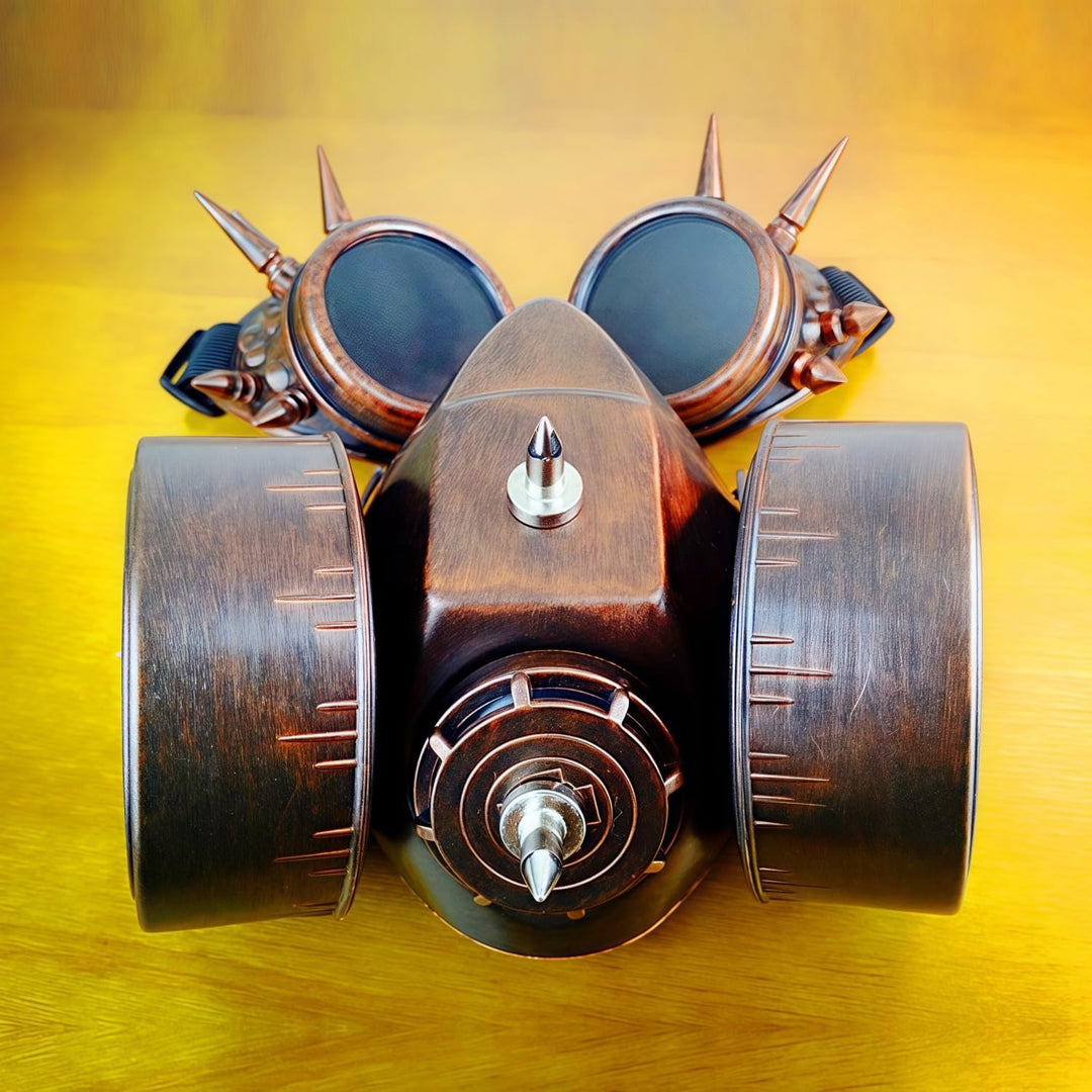 Steampunk Gasbrille Maske Retro Gothic Punk Zombie Soldaten Schädel Maske für Halloween Cosplay Requ