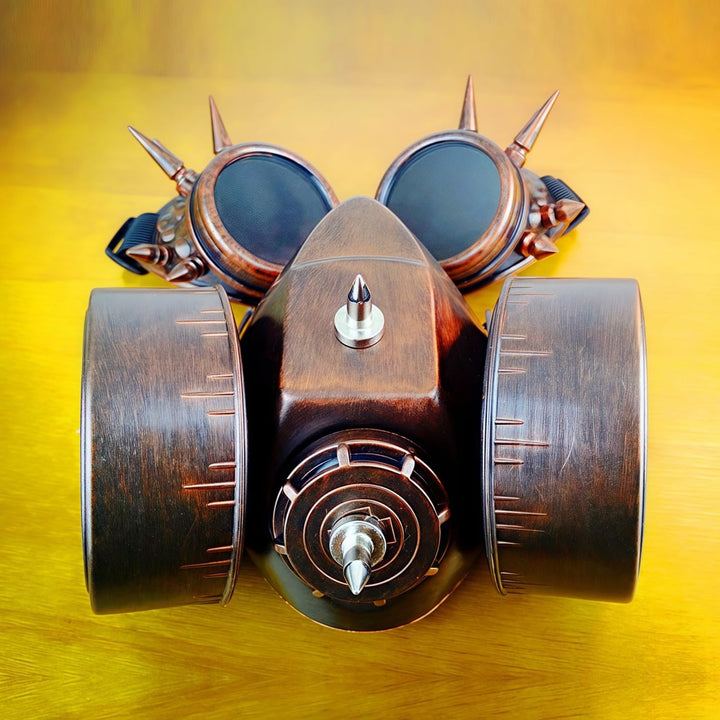 Steampunk Gasbrille Maske Retro Gothic Punk Zombie Soldaten Schädel Maske für Halloween Cosplay Requ