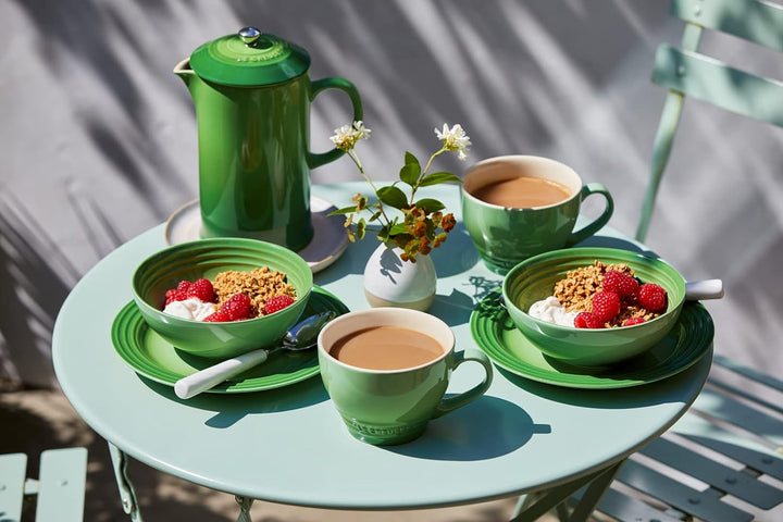 Le Creuset Kaffee-Bereiter/French Press mit Edelstahl-Presseinsatz, 1 L , Steinzeug, Bamboo, 6070608