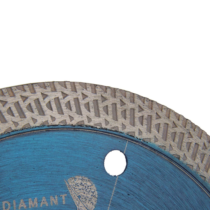 PRODIAMANT Profi Diamant-Trennscheibe 115 mm x 22,2 mm Fliese Feinsteinzeug F50 extra dünn für bis z