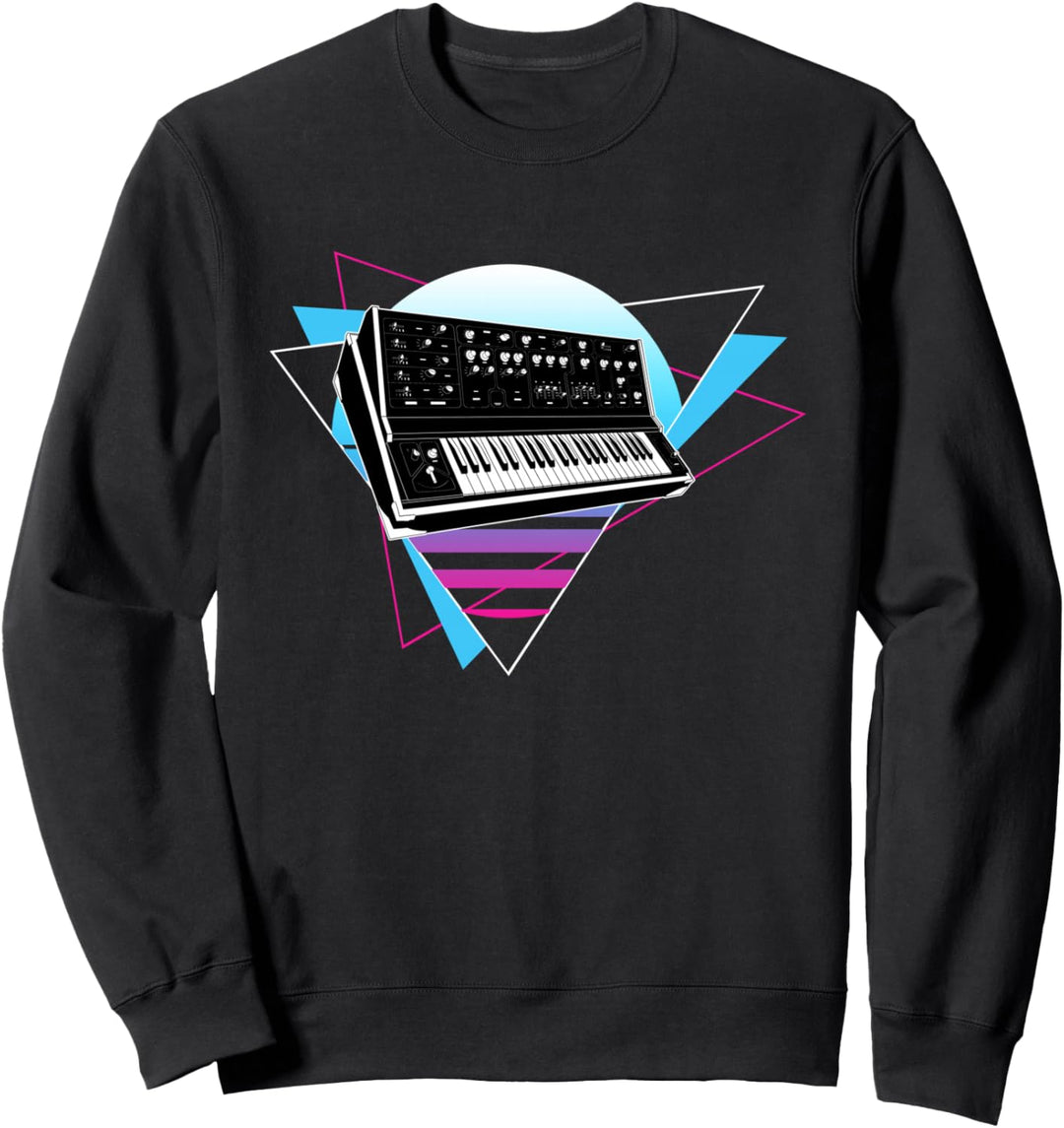 Modularer Synthesizer Analog Vaporwave Techno Sweatshirt