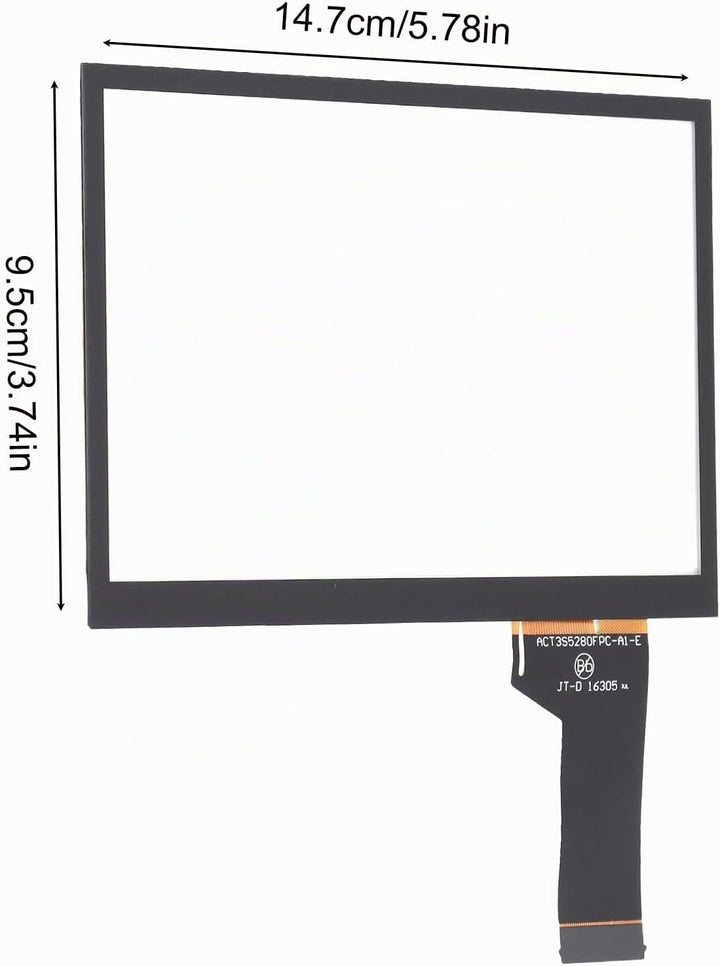 Touchscreen Glass, LCD Display Media Screen Digitizer TDO-WVGA0633F00039 Replacement for MIB Passat
