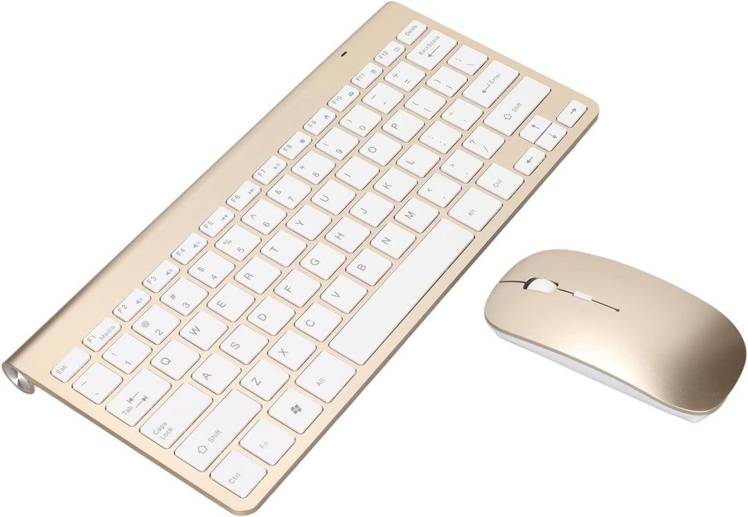Gaming Tastatur und Maus Set, Kabellose Tastatur und Maus Combo, 2.4G Kabellos 78 Tasten USB Dünn Ge