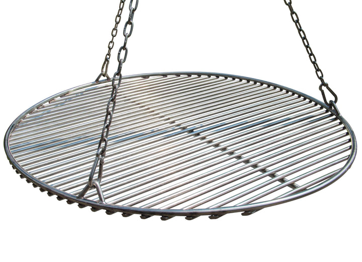 VEIKIN DESIGN Edelstahl Grillrost Rund Ø 60 cm, Profi Grillrost für Schwenkgrill, Massive Ausführung