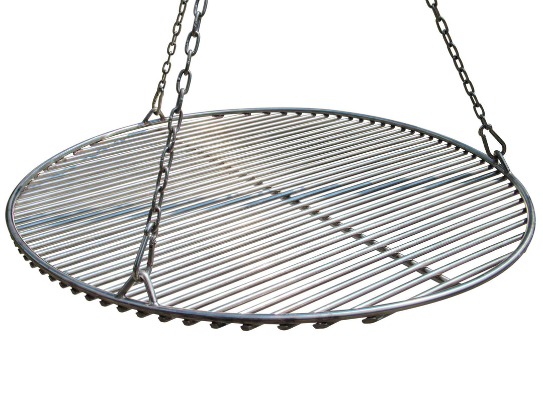VEIKIN DESIGN Edelstahl Grillrost Rund Ø 70 cm, Profi Grillrost für Schwenkgrill, Massive Ausführung