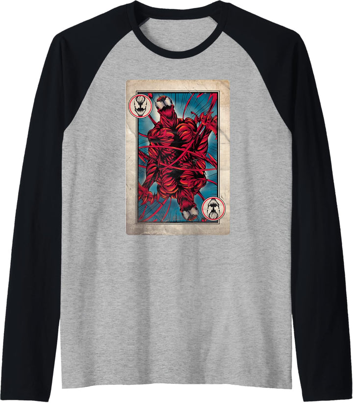 Marvel Carnage Vintage Comic Playing Card Raglan