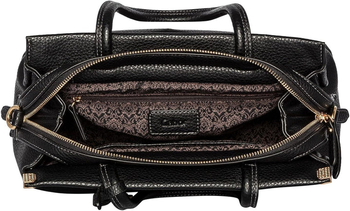 Gabor bags Gela Damen Shopper Umhängetasche Reissverschluss Beige 35 x 13,5 x 24 Schwarz, 35 x 13,5