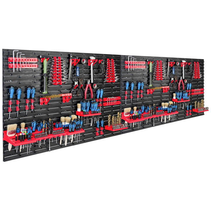 SimpleThing Lagersystem Werkstattregal | 230 x 78 cm | | Wandregal mit Werkzeughalterungen - Wandpla