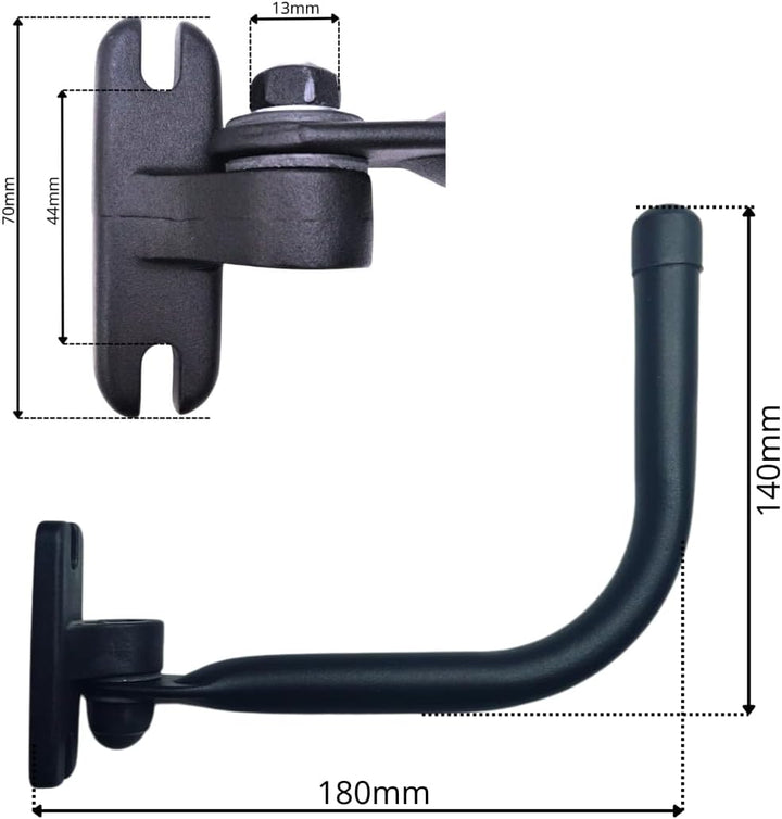 2x Aussenspiegel Seitenspiegel Rückspiegel ø15-28 Bagger 280x155 mm mit Spiegelarm Spiegelhalter Büg