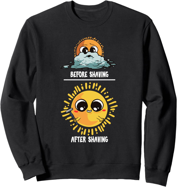 Lustiges Bart Rasieren Meme Geschenk Sonne Rasur Sweatshirt