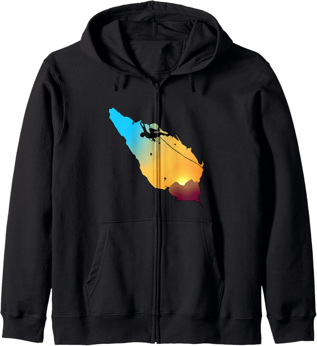 Cool Sunset Rock Climbing Geschenkprodukt Climber Bouldering Kapuzenjacke