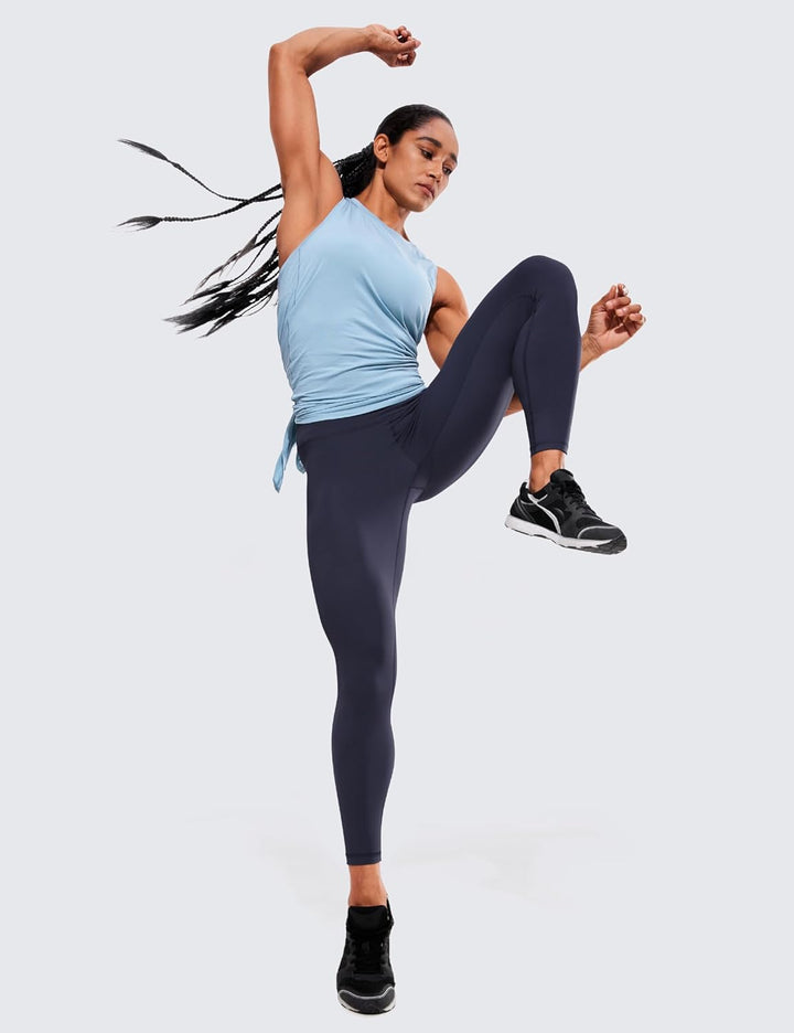 CRZ YOGA Hugged Feeling Damen High Waist Sports Leggings Blickdicht Yoga Leggins Kompression Sportho