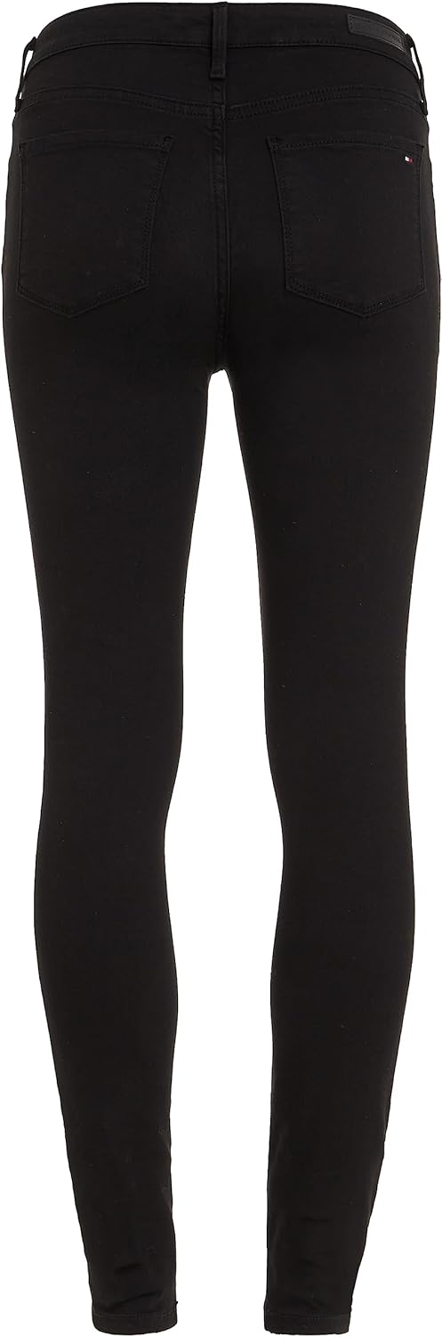 Tommy Hilfiger Damen Heritage Como Skinny Rw Jeanshosen 25W / 28L Schwarz (Masters Black), 25W / 28L