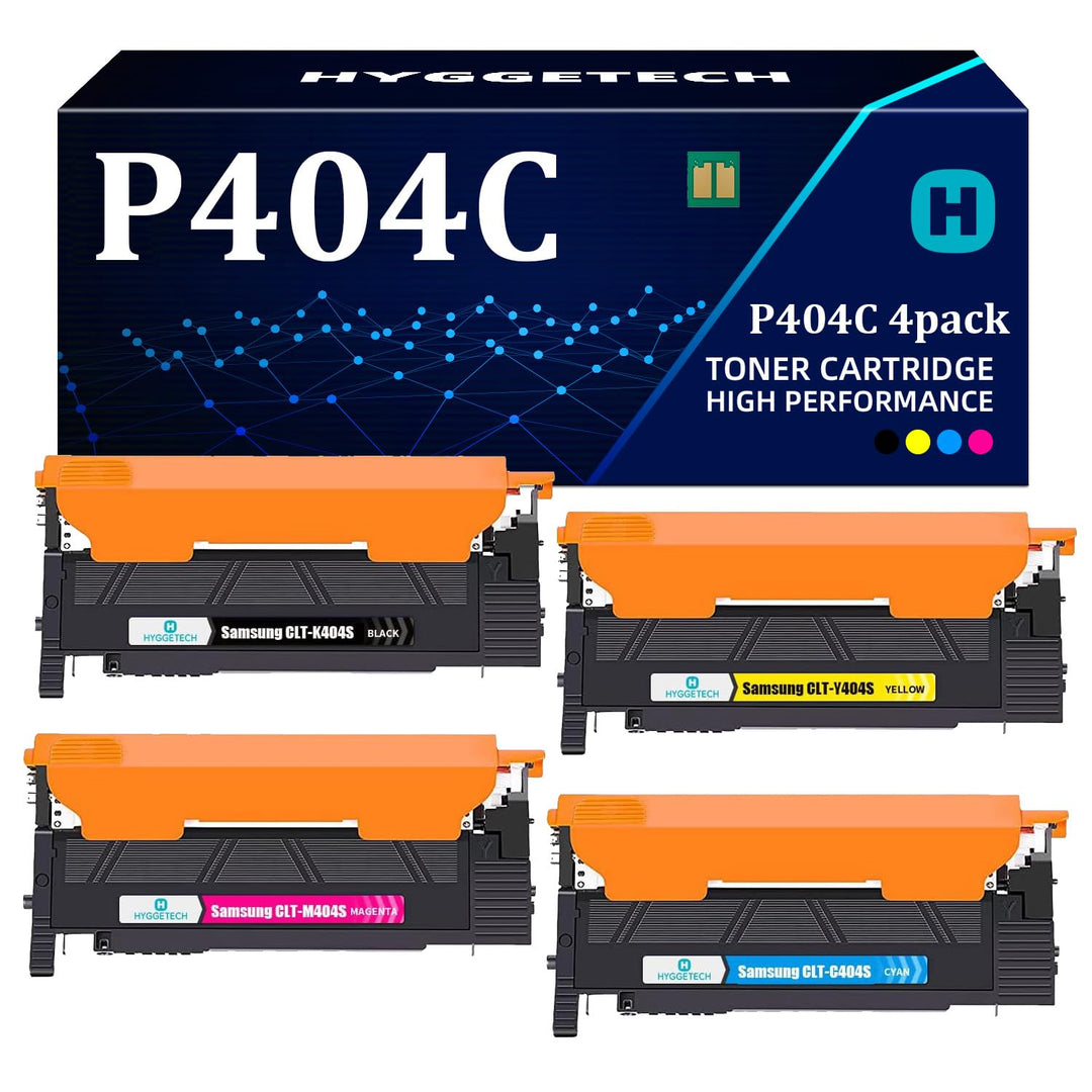 Hyggetech CLT-404S Compatible Toner Replacement for Samsung 404S CLT-404S CLT-K404S CLT-P404C Toner