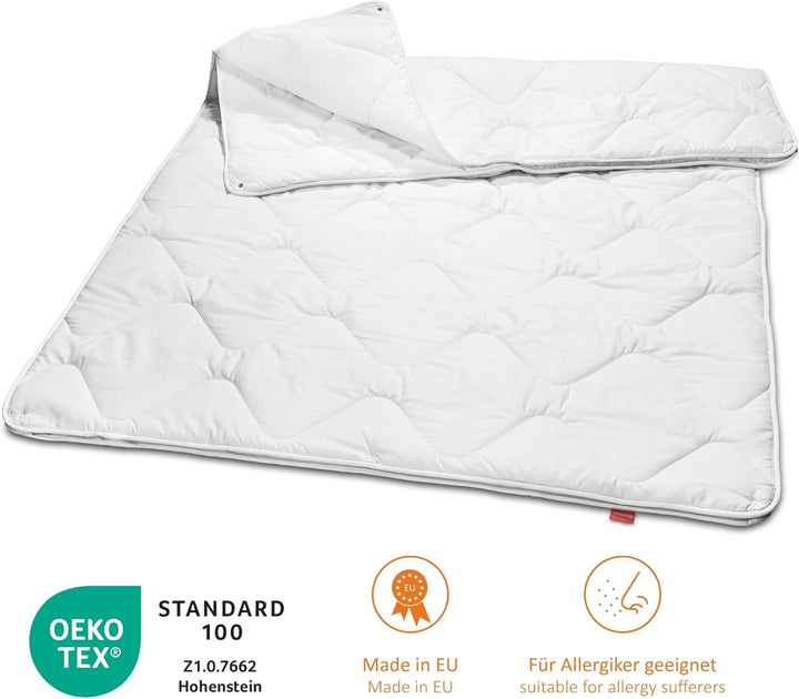 sleepling 196276 Basic 100 4-Jahreszeitendecke, Made in EU,100, Waschbar 60 Grad, Wärmeklass