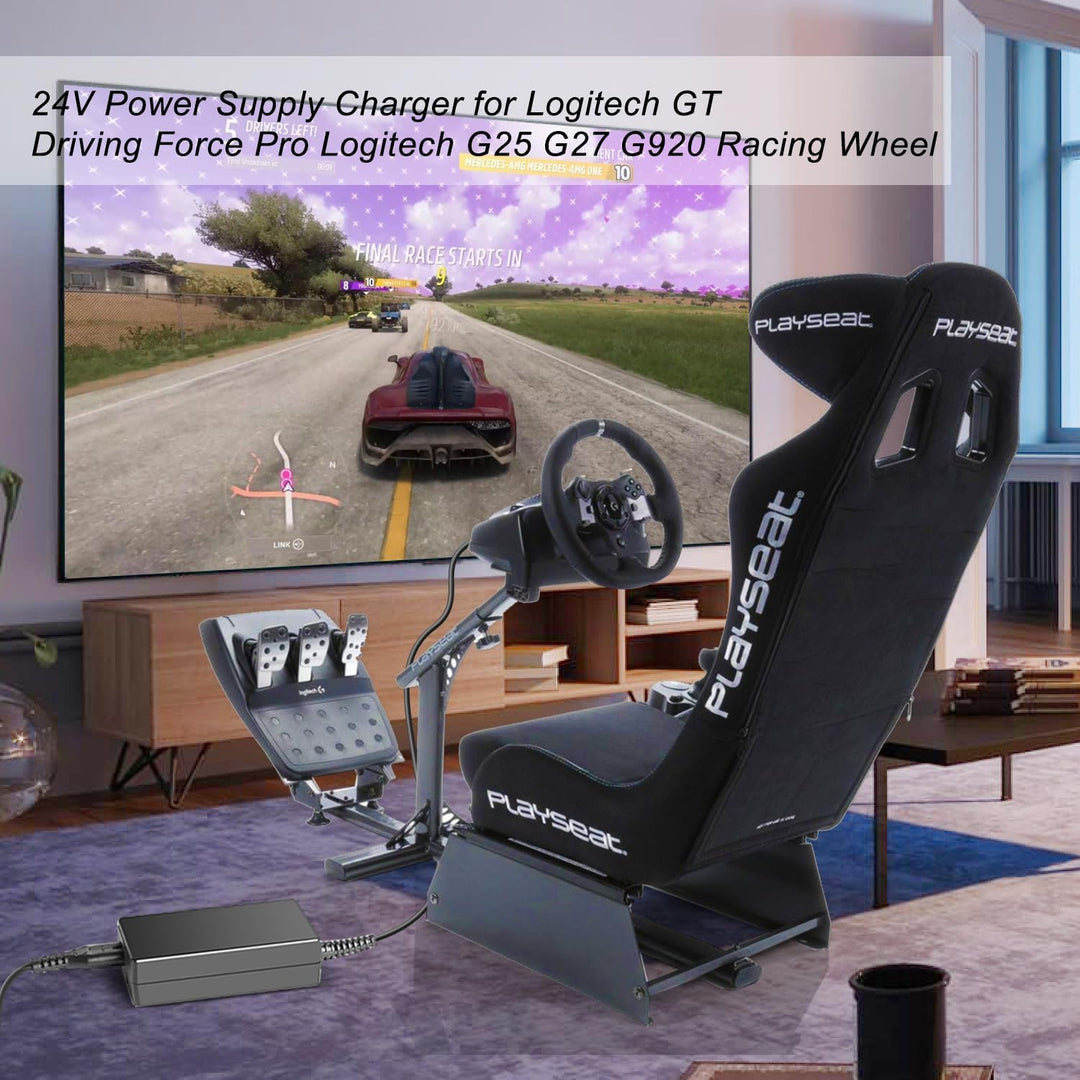 KFD Netzteil 24V 2,7A Ladegerät für Kettler Ergometer AX1 CTR3 42860015 Crosstrainer, Logitech G29 G