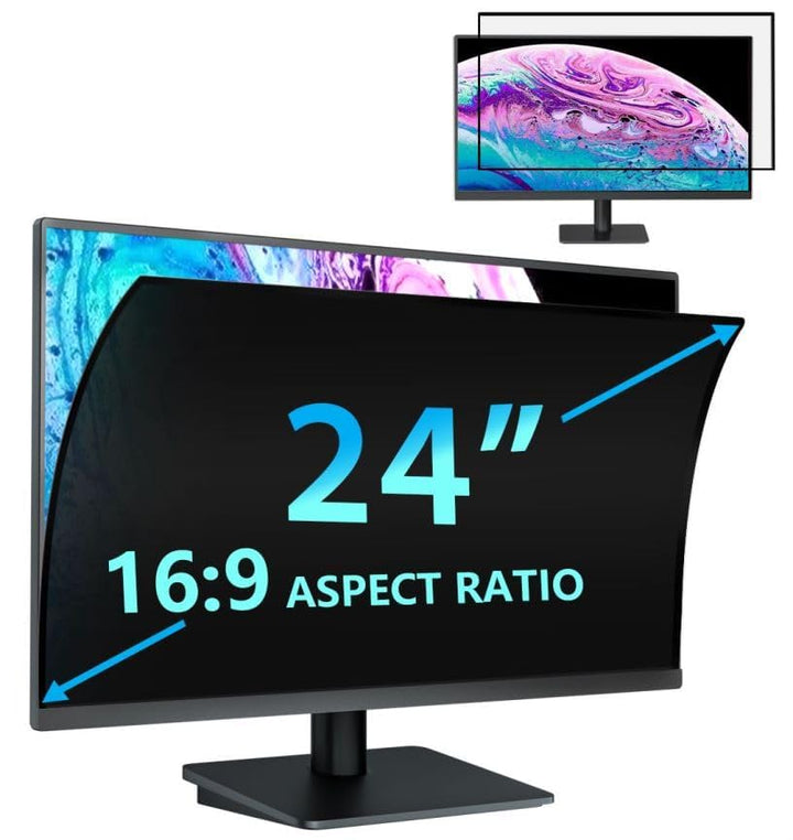 STARY Blickschutzfolie für 24 Zoll 16:9 Ultra-Slim Bezel Monitor Selbstklebend Abnehmbar ohne Rückst