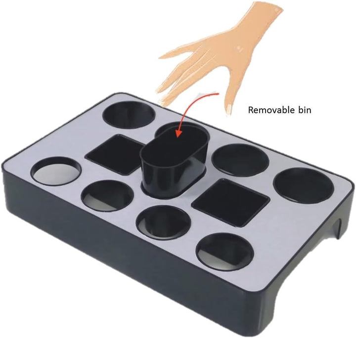 ALBA Spender Universal-Kaffeepads Aluminium Grau Metall und schwarz, Aluminium, Gris métal et Noir,