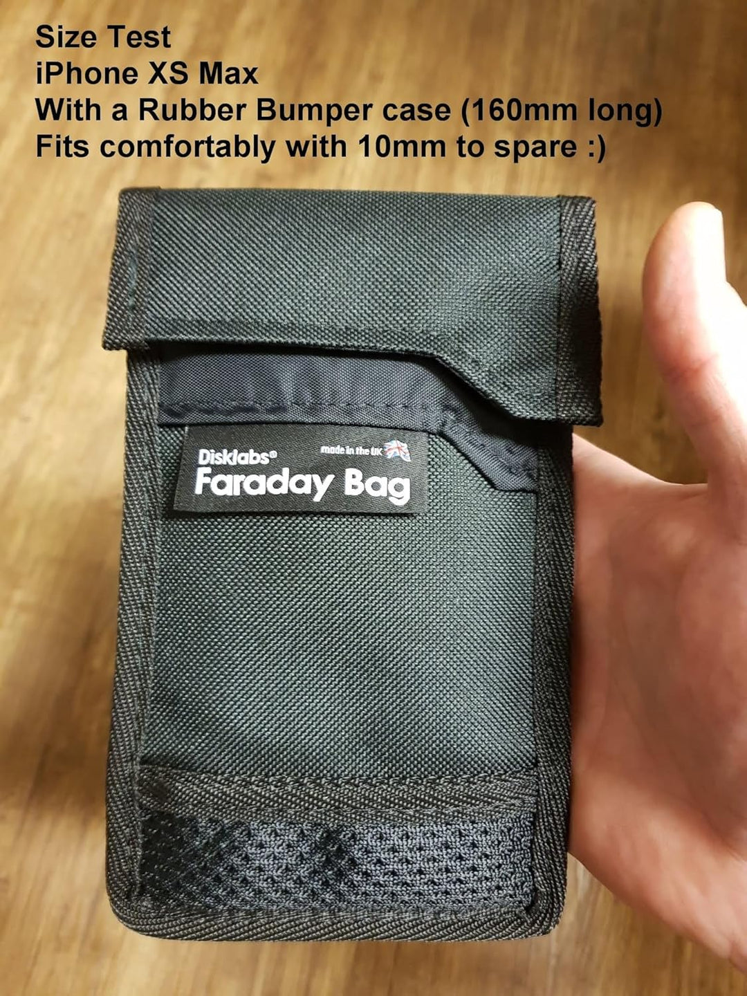Disklabs Phone Shield (PS1) Faraday-Tasche für Handys und Smartphones, Block-sSgnal WiFi GSM 2G 3G 4