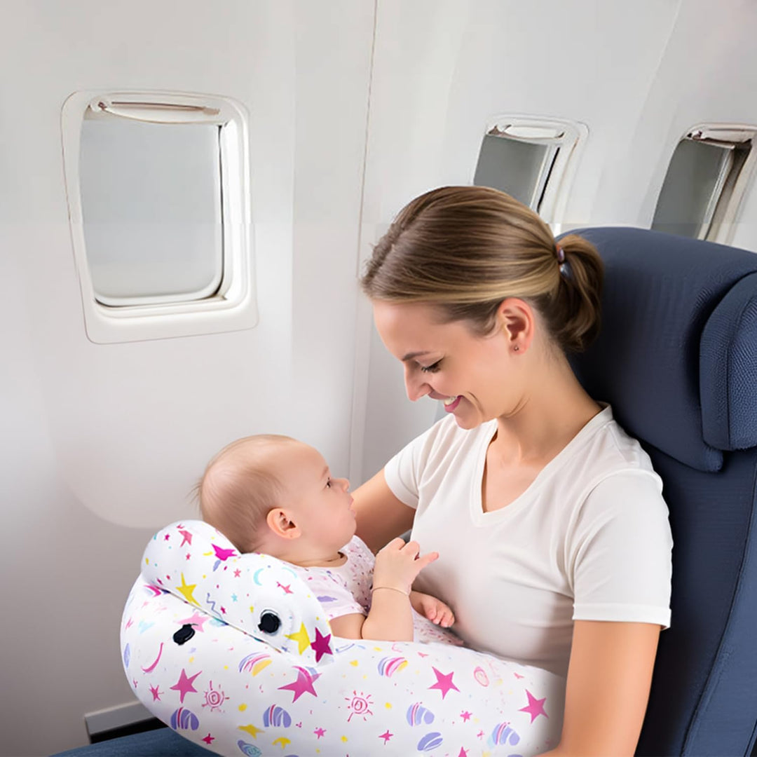 Aufblasbares Stillkissen für Stillen–Reise-Kinderfütterkissen zur Mutterunterstützung,verstellbarer