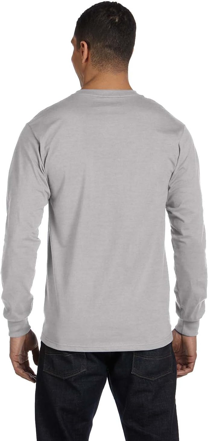 HN 5.2 OZ COMFORTSOFT L / S TEE (HELLER STAHL) (M)