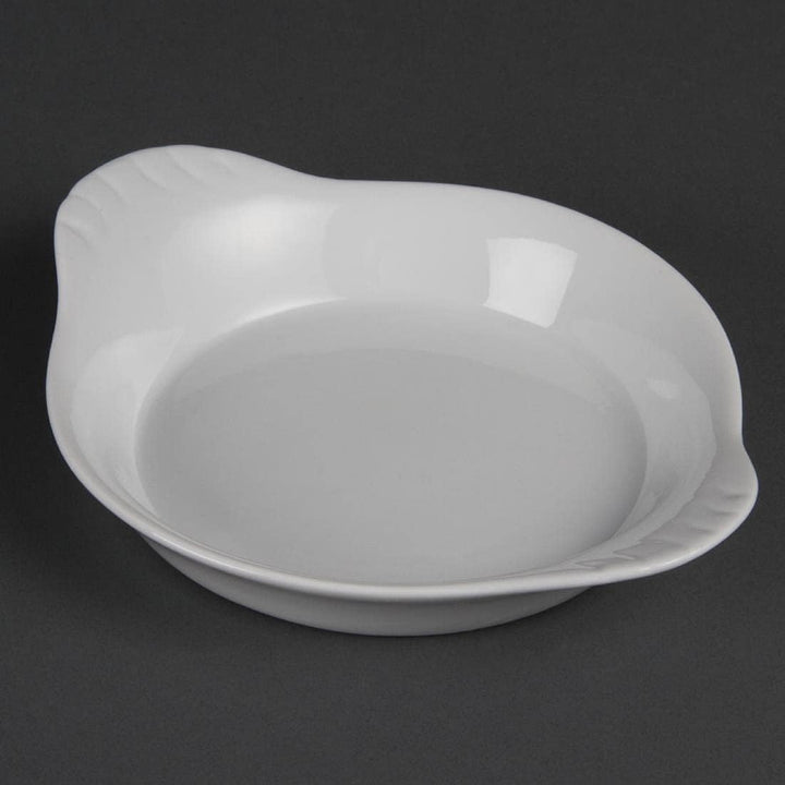 Olympia Whiteware Servierteller mit runden Ohren, 192 x 151 mm, Porzellan, 6 Stück 192X 151mm, 192X