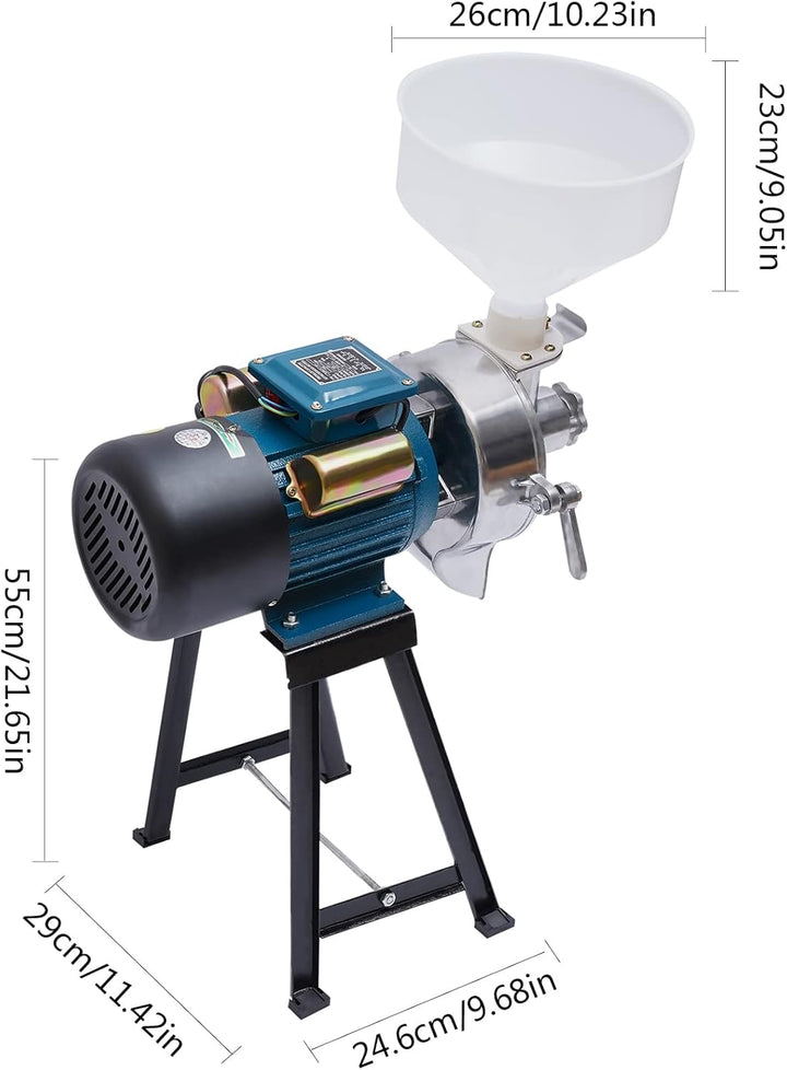 GetreidemüHle Elektrische SchrotmüHle Reis Mais Sorghum KornmüHle Mit Tricht Elektrisch GewüRzmüHle