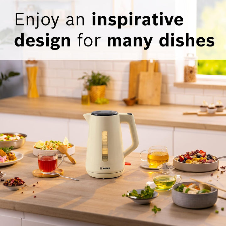 Bosch MyMoment Wasserkocher 1,7 l 3000 W Beige (MYMOMENT DELIGHT KETTLE - CREAM)