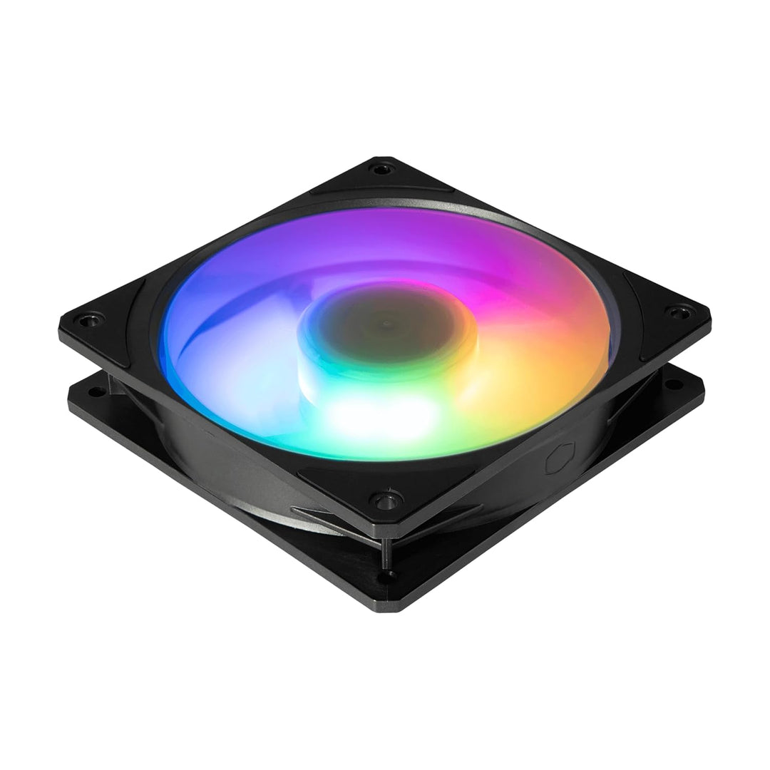 Cooler Master Mobius 120P ARGB Gehäuselüfter – 120mm ARGB-Lüfter mit Ring Blade Design (PWM), ultra-