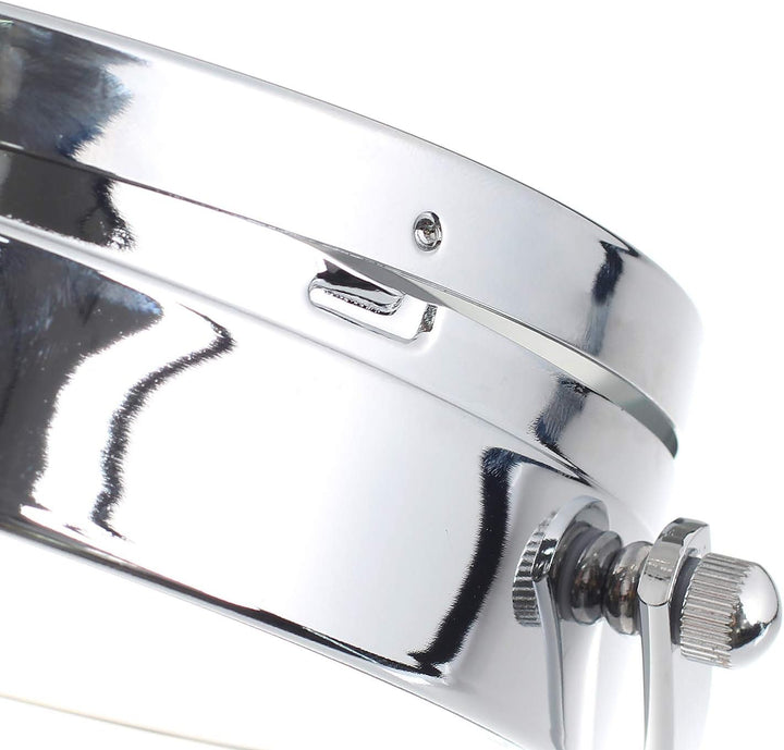 TUKA-i-AKUT Beleuchtet LED Kosmetikspiegel 5X Vergrösserung, 7" Schminkspiegel Badzimmerspiegel für