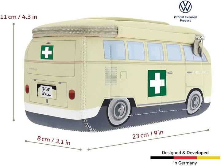 BRISA VW Collection - T1 Bulli Bus Kulturbeutel Kosmetiktasche | Volkswagen Universaltasche Waschbeu