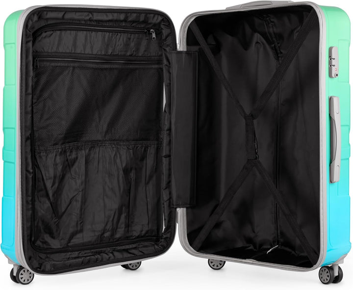 suitline - 3er Koffer-Set Trolley-Set Rollkoffer Hartschalen-Koffer Reisekoffer, TSA, (55 cm, 66 cm,
