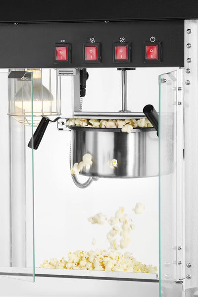 HENDI Popcorn-Maschine, Popcornmaschine, Popcorn Maker, mit Krümelschublade, 230V, 1500W, 560x420x(H