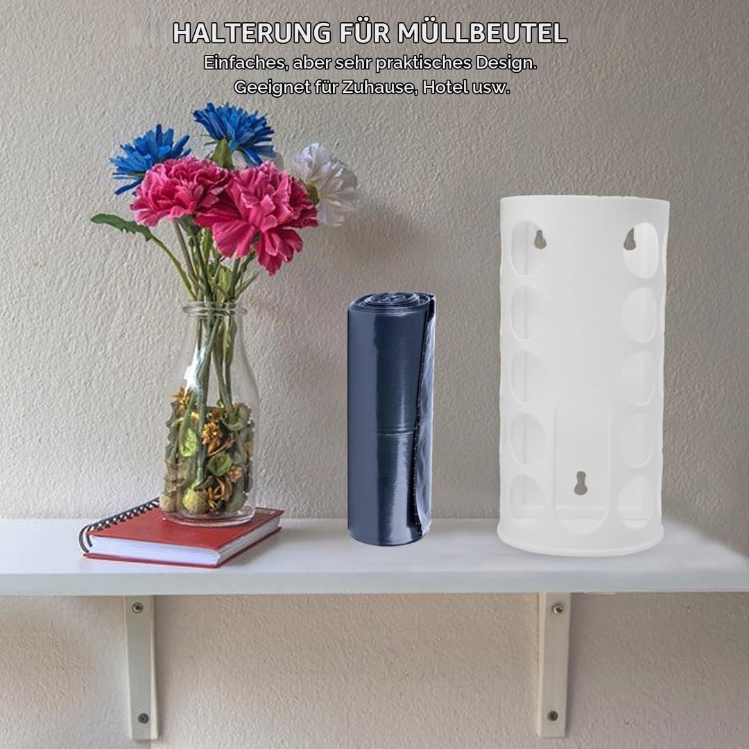 PRETYZOOM Müllbeutelhalter Mit 15 Löchern Platzsparender Kunststoff Abfallbeutel Aufbewahrungsbox Fü