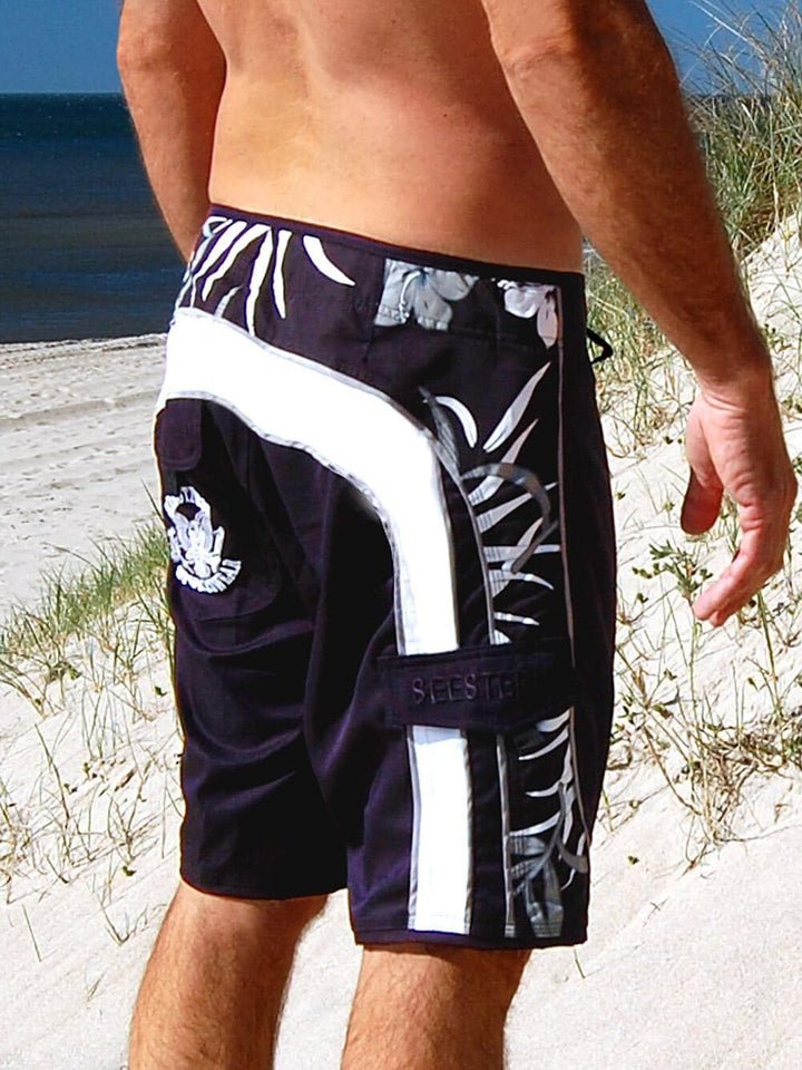 SEESTERN Herren Microstrech Boardshorts Surfshorts Boardshort Badehorts XS-3XL /2343 XXL Blau, XXL B