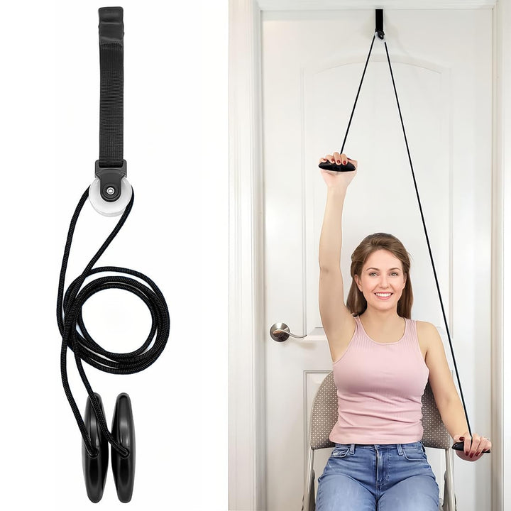 Sports Schulter Physiotherapie Seilzug | Fitness Gymnastik Seil mit Handgriffe und Befestigung | Sho